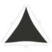 Voile de parasol Tissu Oxford triangulaire 3x3x3 m Anthracite - Photo n°6