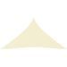 Voile de parasol Tissu Oxford triangulaire 3x3x3 m Crème - Photo n°3