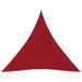 Voile de parasol Tissu Oxford triangulaire 3x3x3 m Rouge - Photo n°1
