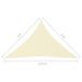 Voile de parasol Tissu Oxford triangulaire 3x3x4,24 m Crème - Photo n°6