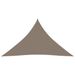 Voile de parasol Tissu Oxford triangulaire 3x3x4,24 m Taupe - Photo n°1