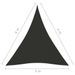 Voile de parasol Tissu Oxford triangulaire 3x4x4 m Anthracite - Photo n°6