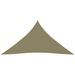 Voile de parasol Tissu Oxford triangulaire 3x4x4 m Beige - Photo n°3