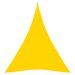 Voile de parasol Tissu Oxford triangulaire 3x4x4 m Jaune - Photo n°1