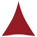 Voile de parasol Tissu Oxford triangulaire 3x4x4 m Rouge - Photo n°1