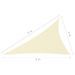 Voile de parasol Tissu Oxford triangulaire 3x4x5 m Crème - Photo n°6