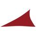 Voile de parasol Tissu Oxford triangulaire 3x4x5 m Rouge - Photo n°1