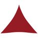 Voile de parasol Tissu Oxford triangulaire 4,5x4,5x4,5 m Rouge - Photo n°1