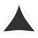 Voile de parasol Tissu Oxford triangulaire 4x4x4 m Anthracite - Photo n°6