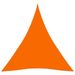 Voile de parasol Tissu Oxford triangulaire 4x4x4 m Orange - Photo n°1