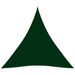 Voile de parasol Tissu Oxford triangulaire 4x4x4 m Vert foncé - Photo n°1