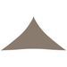 Voile de parasol Tissu Oxford triangulaire 4x4x5,8 m Taupe - Photo n°1