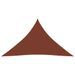 Voile de parasol Tissu Oxford triangulaire 4x4x5,8m Terre cuite - Photo n°1