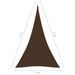 Voile de parasol Tissu Oxford triangulaire 4x5x5 m Marron - Photo n°6