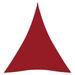 Voile de parasol Tissu Oxford triangulaire 4x5x5 m Rouge - Photo n°1