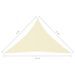 Voile de parasol Tissu Oxford triangulaire 5x5x6 m Crème - Photo n°6