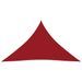 Voile de parasol Tissu Oxford triangulaire 5x5x6 m Rouge - Photo n°1
