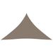 Voile de parasol Tissu Oxford triangulaire 5x5x6 m Taupe - Photo n°1