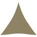 Voile de parasol Tissu Oxford triangulaire 5x6x6 m Beige - Photo n°1