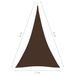 Voile de parasol Tissu Oxford triangulaire 5x6x6 m Marron - Photo n°6