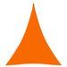 Voile de parasol Tissu Oxford triangulaire 5x6x6 m Orange - Photo n°1