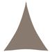 Voile de parasol Tissu Oxford triangulaire 5x6x6 m Taupe - Photo n°1