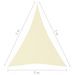 Voile de parasol Tissu Oxford triangulaire 5x7x7 m Crème - Photo n°3