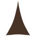 Voile de parasol Tissu Oxford triangulaire 5x7x7 m Marron - Photo n°1
