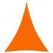 Voile de parasol Tissu Oxford triangulaire 5x7x7 m Orange - Photo n°1