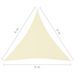 Voile de parasol Tissu Oxford triangulaire 6x6x6 m Crème - Photo n°6