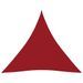Voile de parasol Tissu Oxford triangulaire 6x6x6 m Rouge - Photo n°1