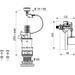 WIRQUIN Mécanisme de WC 3/6 laiton a câble + Robinet flotteur latéral Topy 3/8 laiton - Photo n°2