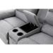 Canapé d'angle droit relax manuel 3 places tissu gris chiné avec appuis tête Helane - Photo n°11