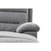 Canapé d'angle droit relax manuel 3 places tissu gris chiné avec appuis tête Helane - Photo n°12