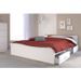 Lit adulte contemporain blanc mat 140 x 190 cm Rudy - Photo n°2