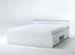 Lit adulte contemporain blanc mat 140 x 190 cm Rudy - Photo n°1