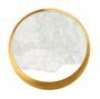Applique murale effet marbre doré design double lumière