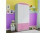 Armoire 2 portes enfant rose Drimy