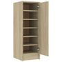 Armoire à chaussures en bois Kompo L 32 x P 35 x H 92 cm - Sobre et discréte