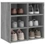Armoire à chaussures Sonoma gris 52,5x30x50 cm