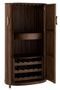 Armoire à vin bois de manguier brun foncé Zola L 90 cm
