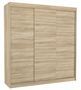 Armoire chambre adulte bois clair 3 portes coulissantes Kamia 200 cm