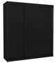 Armoire chambre adulte noir 3 portes coulissantes Kamia 200 cm