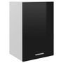 Armoire de cuisine Noir brillant 39,5x31x60 cm