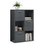 Armoire de rangement Gris brillant 60x29,5x90 cm