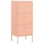 Armoire de rangement Rose 42,5x35x101,5 cm Acier 2