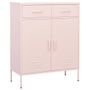 Armoire de rangement Rose 80x35x101,5 cm Acier 3