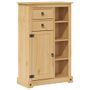 Armoire de salle de bain Corona 70x33x110 cm bois de pin massif