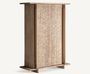 Armoire de salon bois massif marron clair JACQUARD – Design estudi{H}ac