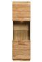 Armoire en bois massif de chêne miel Divina 60 cm
